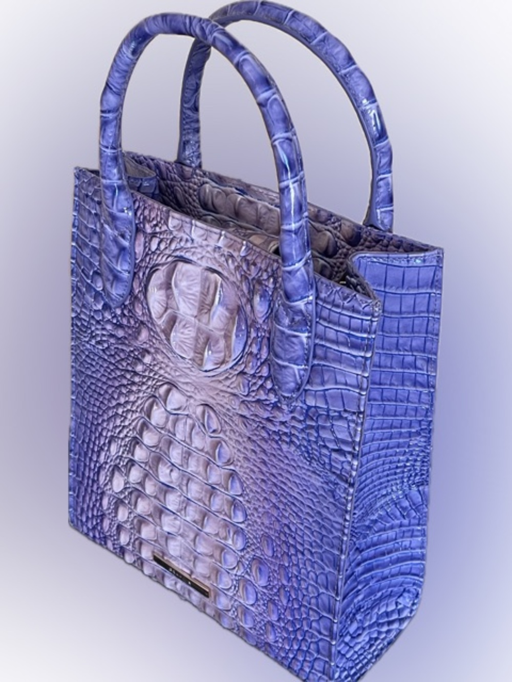 Brahmin Very Peri Ombré Croc-Embossed Leather Tote - Women's Bag